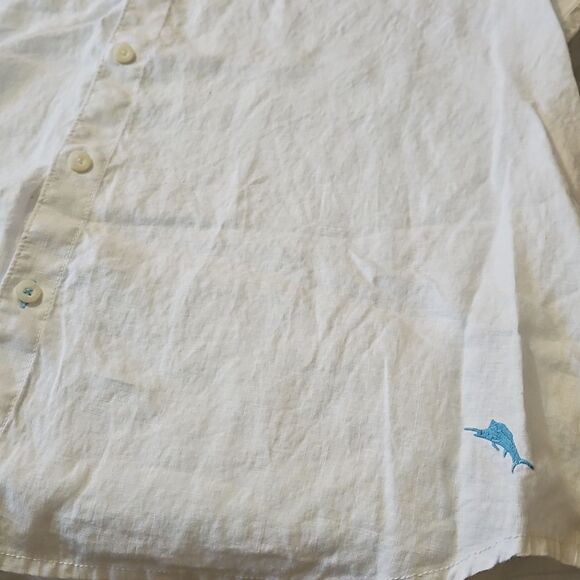 Men's Tommy Bahama White 100% Linen Shirt Size XXL - Picture 9 of 11